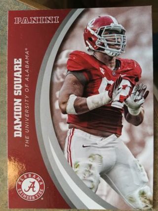 2015 PANINI DAMION SQUARE ALABAMA CRIMSON TIDE COLLEGE TEAM COLLECTION FOOTBALL CARD# 22