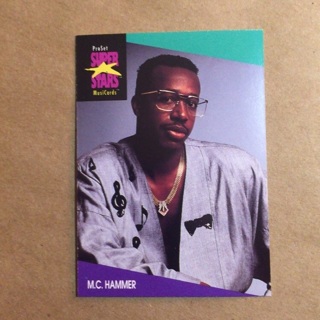 1991 ProSet Super⭐️Stars MusiCards | M.C. HAMMER | Card # 122