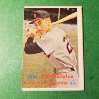 1957 - TOPPS BASEBALL CARD NO. 246 - JOSE VALDIVIELSO - SENATORS