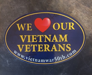 We ❤️ Our Vietnam Veterans Decal 