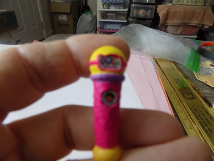 MINI Brands Dora the Explorer pink and yellow microphone 1 1/2 inch