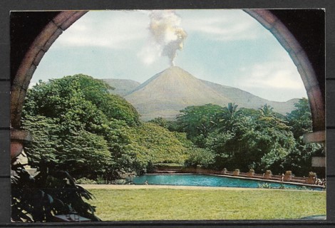 1960 postmarked El Salvadore Volcano PC
