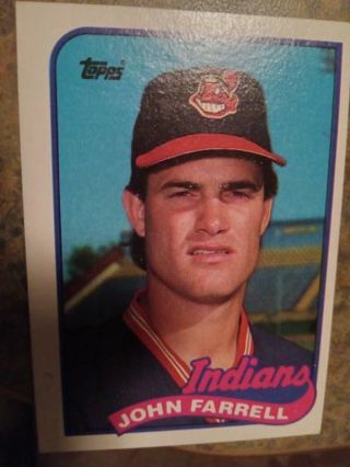 1989 TOPPS JOHN FARRELL CLEVELAND INDIANS BASEBALL CARD# 227