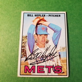 1967 - TOPPS EXMT - NRMT BASEBALL - CARD NO. 144 - BILL HEPLER  - METS