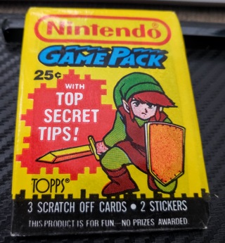 Topps NINTENDO Game Pack 1989 Trading Card Pack SEALED! Zelda