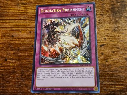 Yugioh Dogmatika Punishment super rare RA01-EN076