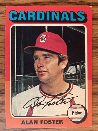 1975 Topps Alan Foster baseball card 