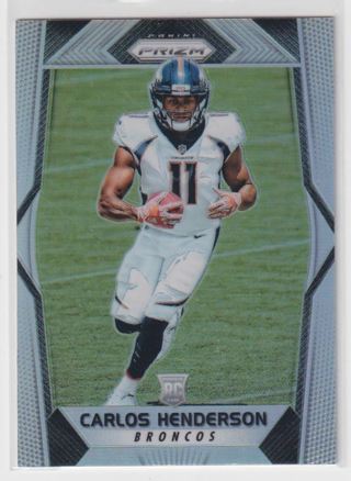 2017 Panini Prizm #233 Carlos Henderson RC Silver Prizm Football Card