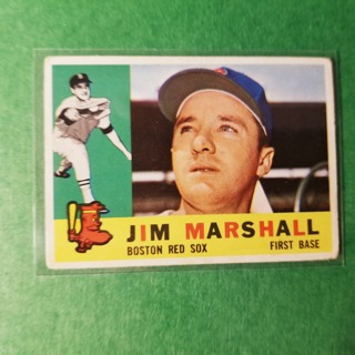 1960 - TOPPS EXMT - NRMT BASEBALL - CARD NO - 267 - JIM MARSHALL - RED SOX