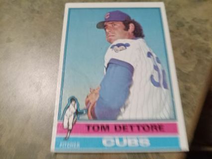 1976 TOPPS TOM DETTORE CHICAGO CUBS BASEBALL CARD# 126