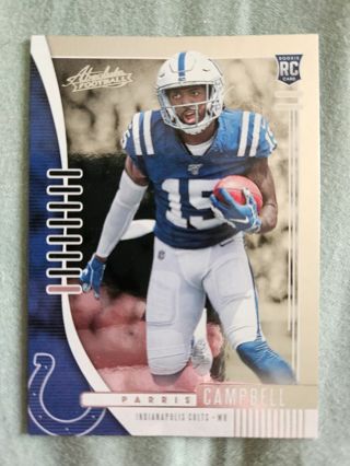 2019 Panini Absolute Rookie Parris Campbell