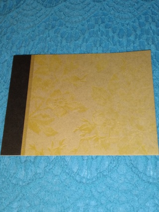 Gold Floral Notecard