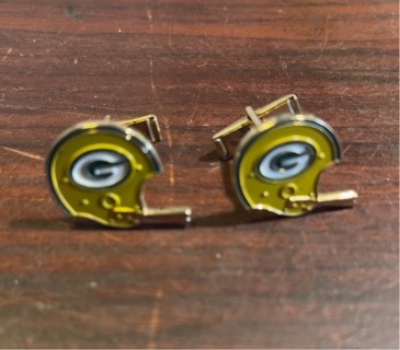 Men’s Green Bay Packers NFL Enamel Metal Cufflinks