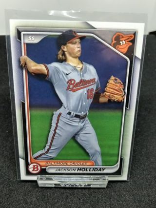 Jackson Holliday Bowman Baseball Card!! #1 prospect!!