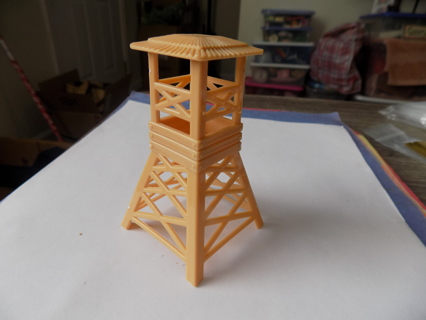 4 inch plastic tan tower for farm and village scenes