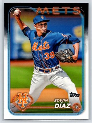 2024 Topps Series 1 #120 Edwin Diaz New York Mets Baseball Card