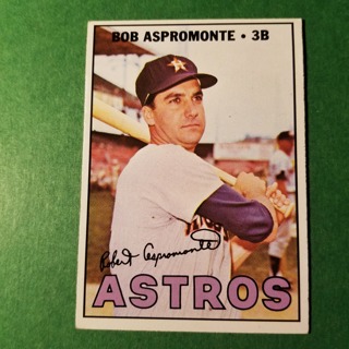 1967 - TOPPS BASEBALL CARD NO. 274 - BOB ASPROMONTE - ASTROS - EXMT/NRMT/MT. - READ