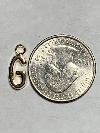 KC GOLD LETTER INITIAL CHARM~#G2~1 CHARM ONLY~FREE SHIPPING!