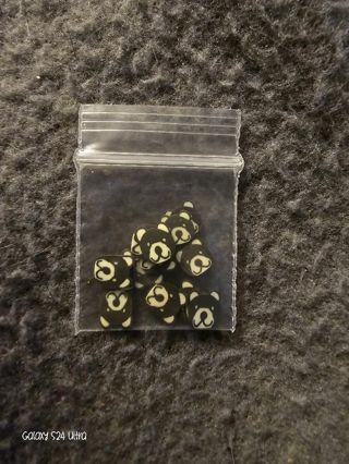 Black bear fimo slices