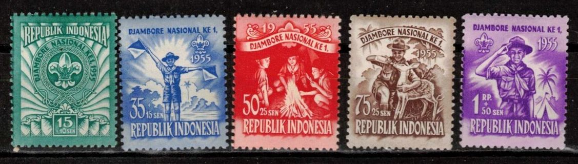 Indonesia Scouting Semipostals 1955