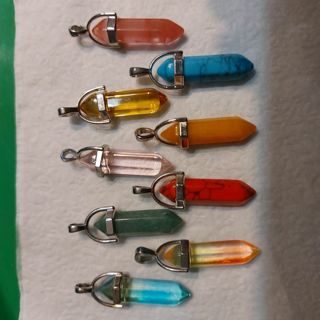 Nine stone pendants