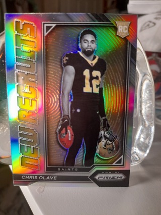 Rookie Chris Olave Rookie Refractor Chrone New Recruits Panini Saints