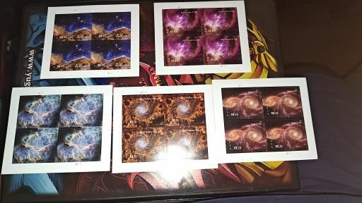 Free: 5 USPS Priority Mail Stamps Sheets (Over $400 value NEW $33.25,31.40,11.95,10.10,30.45