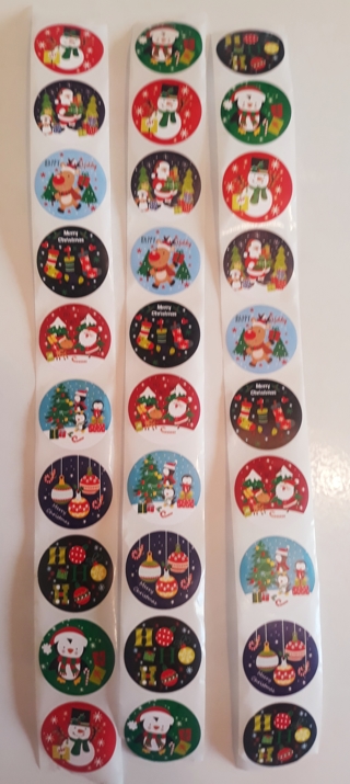 ☃ 30 Christmas Stickers (Santa, Ornaments, Snowman) #1 