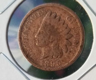 Indian Head Cent ☆1895!☆ antique US coin