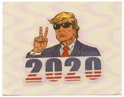 TRUMP 2020, VERY SMALL STICKER