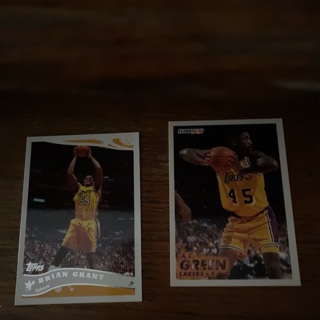 Two basketball trading cards