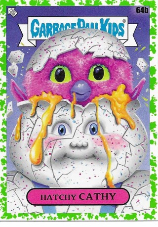 2024 Topps Garbage Pail Kids Hatchy Cathy Sticker From the Kids At Play Set