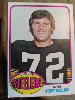 1976 TOPPS GERRY MULLINS PITTSBURGH STEELERS FOOTBALL CARD# 159