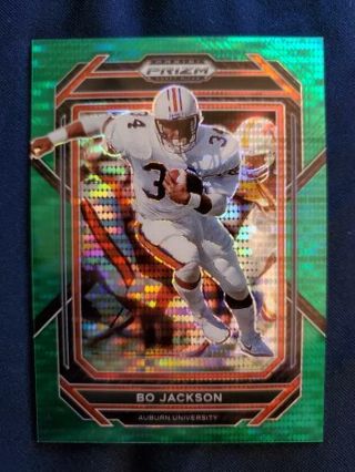 2023 Panini Prizm Draft Picks Green Pulsar Bo Jackson