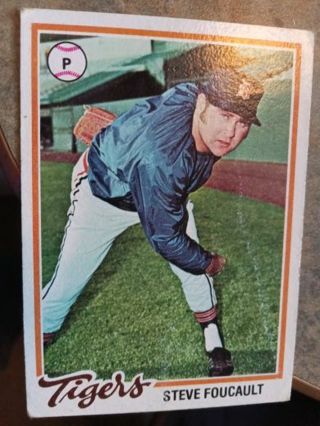 1978 TOPPS STEVE FOUCAULT DETROIT TIGERS BASEBALL CARD# 68