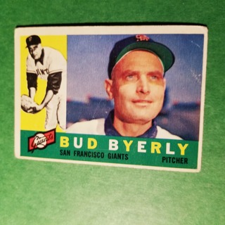 1960 - TOPPS BASEBALL CARD NO. 371 - BUD BYERLY - GIANTS