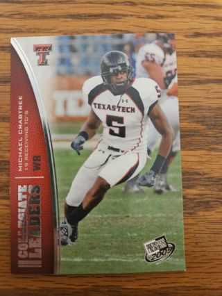 2009 Presspass Football trading card.