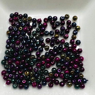 Multi Rainbow Metallic 2mm Rondelle Beads 