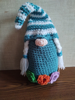 Hand Crocheted Amigurumi Gnome