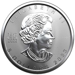 2023 1 oz Canadian Silver Maple Leaf $5 Coin 9999 Fine Silver BU - In Stock