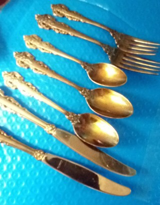 7 piece , Royal Baroque , Wallace silversmiths 