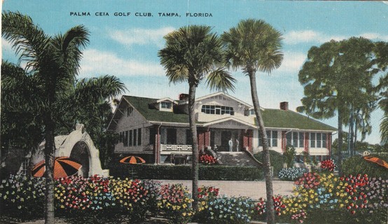 Vintage Used Postcard: a: 1947 Palma Ceia Golf Club, Tampa, FL