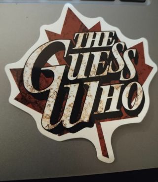The Guess who band laptop sticker for PS4 Xbox One laptop computer toolbox hard hat