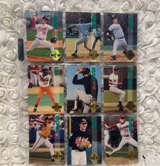 Set of 9 Baseball Cards