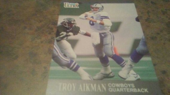 1991 FLEER ULTRA TROY AIKMAN DALLAS COWBOYS FOOTBALL CARD# 162