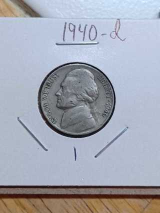 1940-D Jefferson Nickel! 25.1