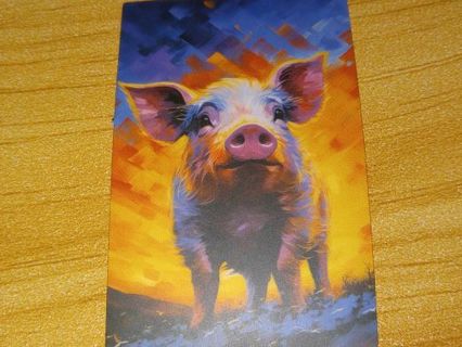 Pig Cool one nice vinyl sticker no refunds regular mail only Very nice quality!