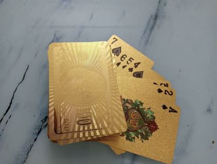 Gold-plated Playing Cards