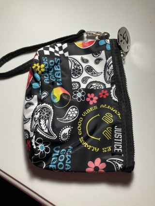 Justice Multi-colored Wristlet (new 5 x 7)