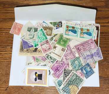 Grab bag of Foreign and US stamps used